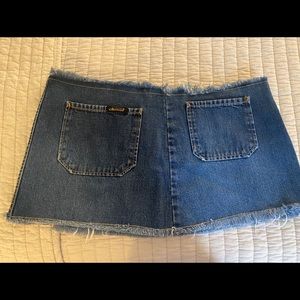 Vintage Diesel denim mini skirt